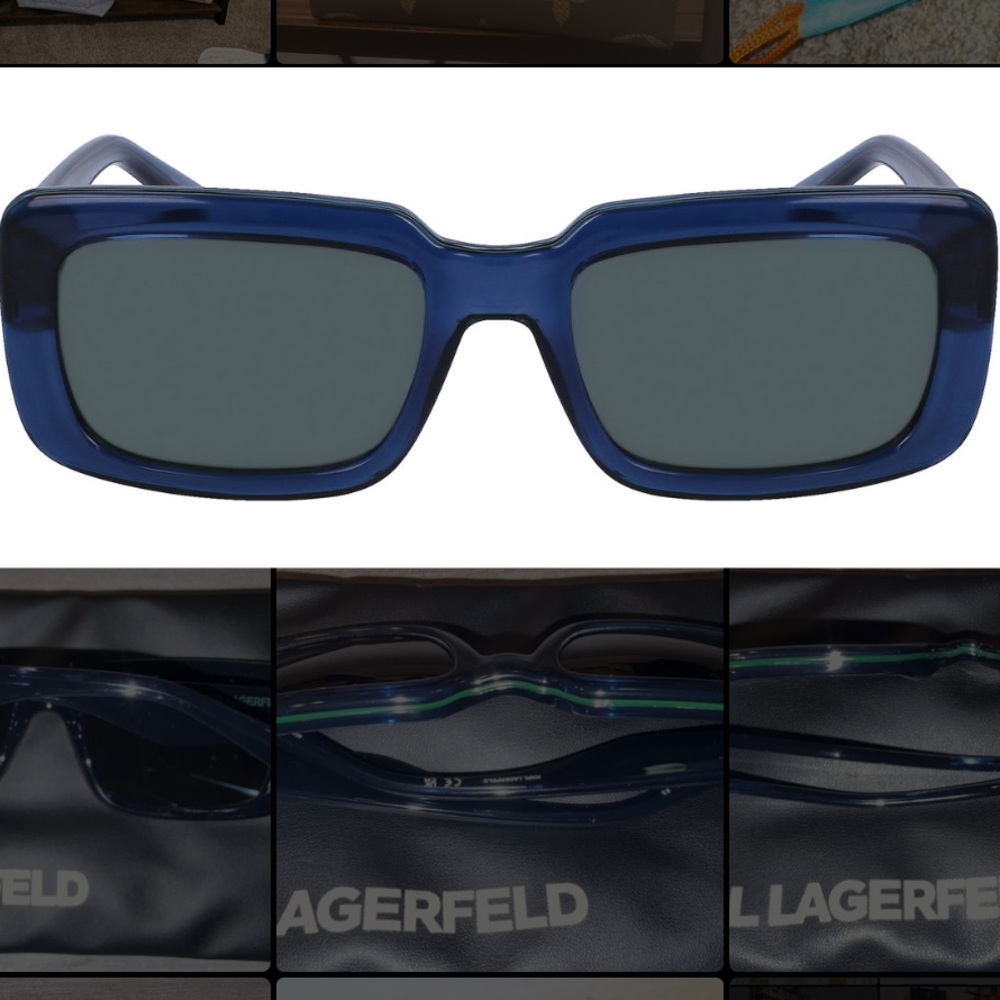 Karl Lagerfeld Chunky Semi-Translucent Rectangle